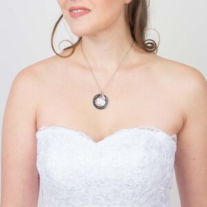 Wedding Vows Necklace - Personalized Bridal Necklace - Wedding Necklace - Wedding Jewelry - Hand Stamped Jewelry - Handstamped