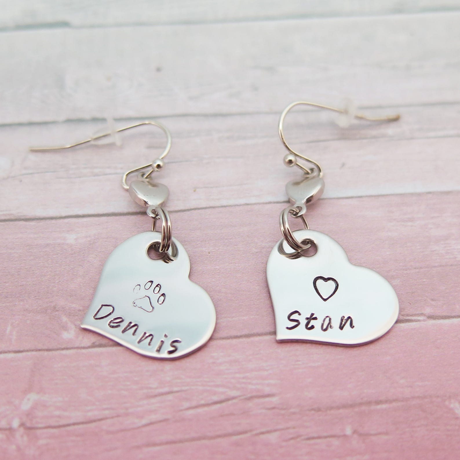 Custom engraved earrings Clearance