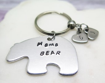 Mama Bear Keychain - Personalized Gifts For Mom