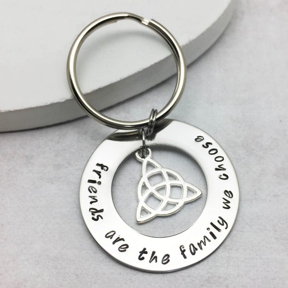 Hand Stamped Keyring Brother From Another Mother Male Best Friend Gifts