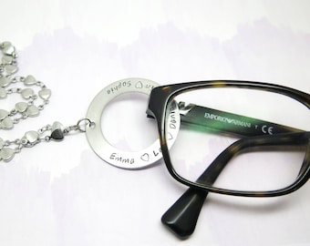 Hmxpls Eyeglass Chain Stainless Steel Sunglasses Neck Strap Eyeglass Holder Chain Eyewear Retainer Rope 80cm Gold