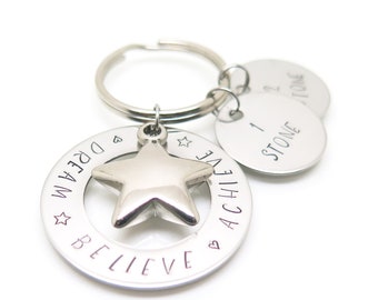 Weight Loss Keyring - Motivational Keychain for Dieters