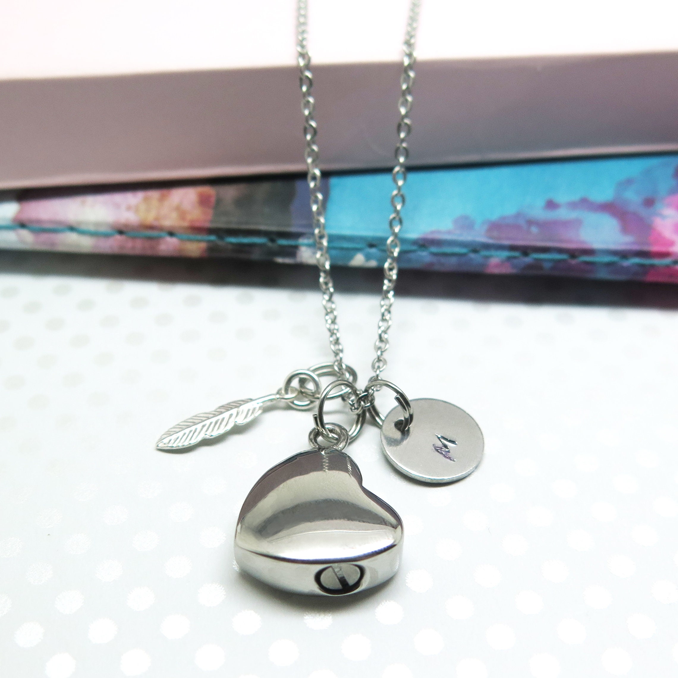 Cremation Jewelry Heart Urn Necklace for Ashes Etsy