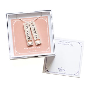 Reasons I Love You - Custom Coordinates Necklace - Latitude Longitude - GPS Coordinates - Location Necklace -  Hand Stamped Jewelry