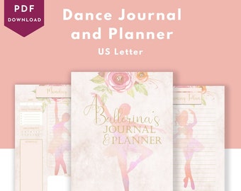 Ballerina Dance Journal - Dancer Planning Pages - Instant Download
