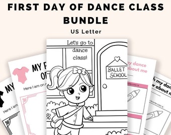 First Day of Dance Class Activity Bundle - Dance Teacher Resources - Instant Download
