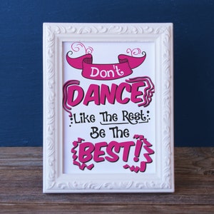 Dance Competition Gift Printable - Digital Print -Dance Keepsake - Instant Download - Dance Contest Present - Dance Team Gift - Studio Decor