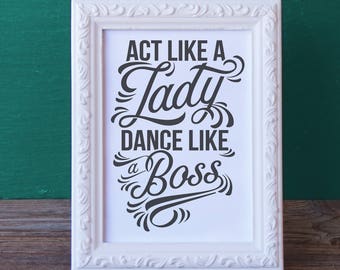 Gift for Dancer Printable - Dance Recital Present -Dance Digital Print - Dance Print Keepsake  - Printable Dance Gift - End of Year Present