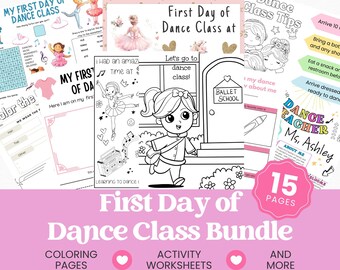 First Day of Dance Class MEGA Activity Bundle - Dance Teacher Resources - Instant Download