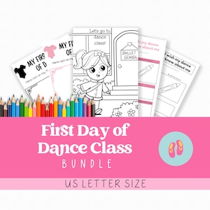 First Day of Dance Class Activity Bundle - Dance Teacher Resources - Instant Download