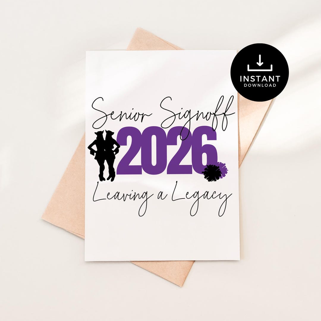 Sign Off Card Drill Team Senior Sign off Card, End of Season Gift - Etsy Canada