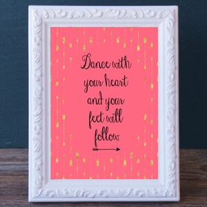 Printable Dance Gift BUNDLE - Present for Dancer -Dance Digital Print - Dance Print Keepsake  - Dance Recital Gift - End of Year Present