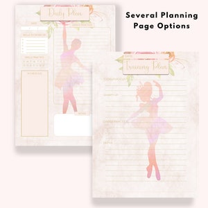 Ballerina Dance Journal - Dancer Planning Pages - Instant Download - Etsy