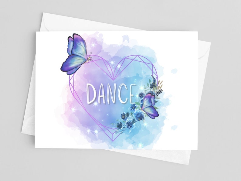 Dancing Card Example Printable Dance Card - A2 - Digital Print - Instant Download - Dance ...