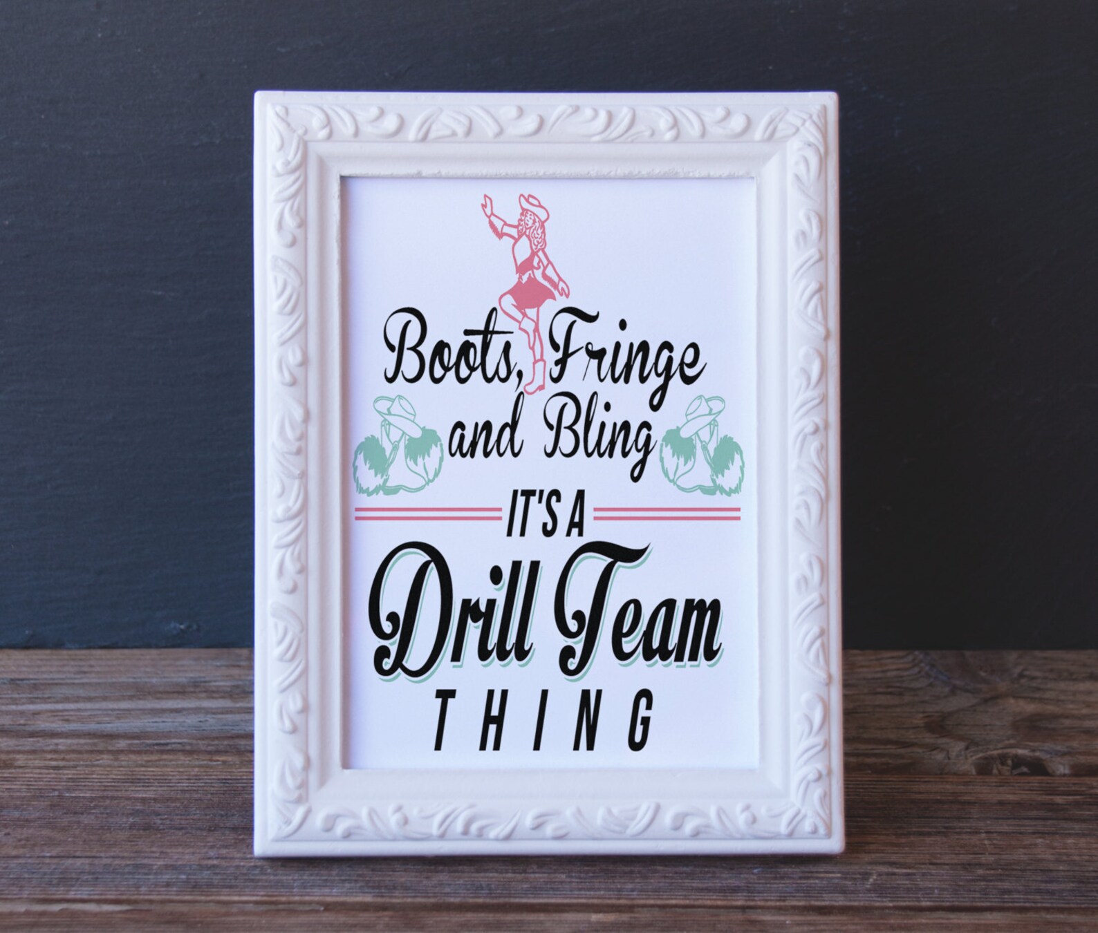 Printable Drill Team Gift Its a Drill Team Thing Keepsake Etsy