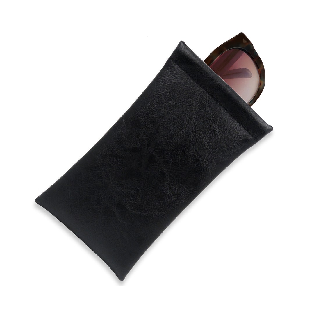 Myeyeglasscase Sunglasses Pouch Soft Glasses Case Distressed Black