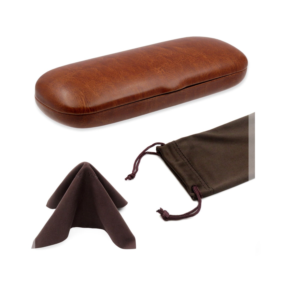 Small Hard Eyeglass Case for Men Slim Eyeglass Case With Etsy