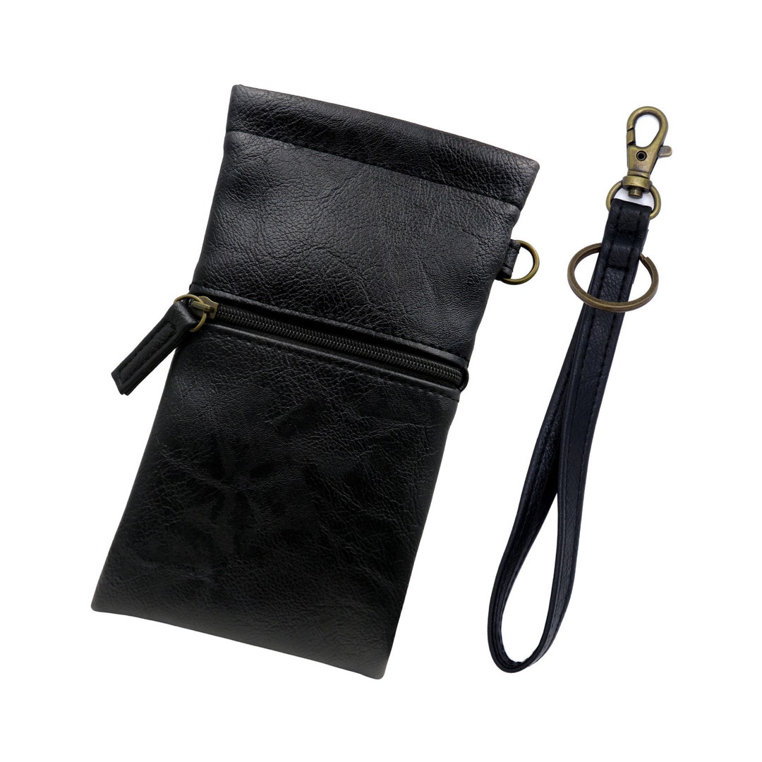 Extra Large Lens Case Extra Large Sunglasses Case With Zippered Pocket & Wristlet - Black ...