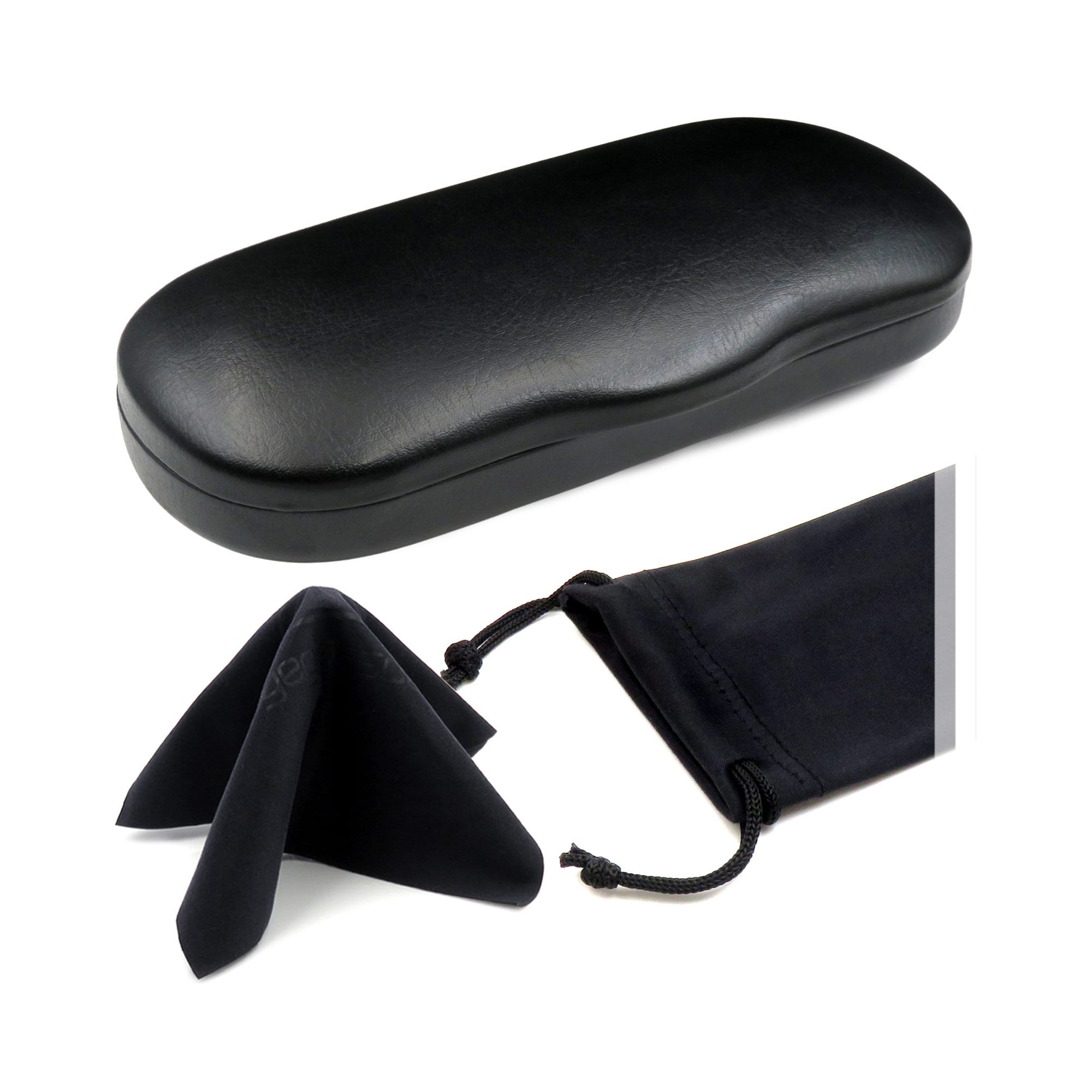 Black Sunglasses. Case, Box, Cloth. NIB Calabria Micro-Fiber Drawstring Eyeglass/Sunglass Case Pouch  main image 3