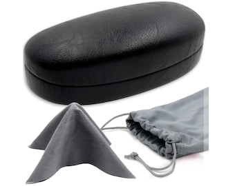 COACH Black Hard Case Sunglasses Glasses Case Felt Lined - Etsy display picture 3