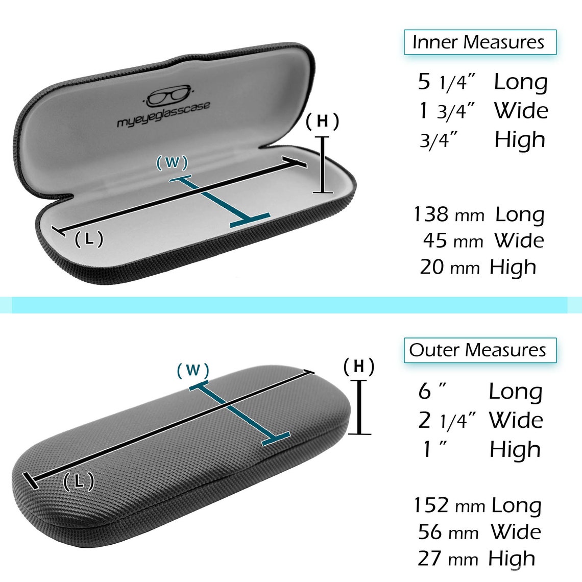 Small Hard Eyeglass Case for Men Slim Eyeglass Case With Etsy