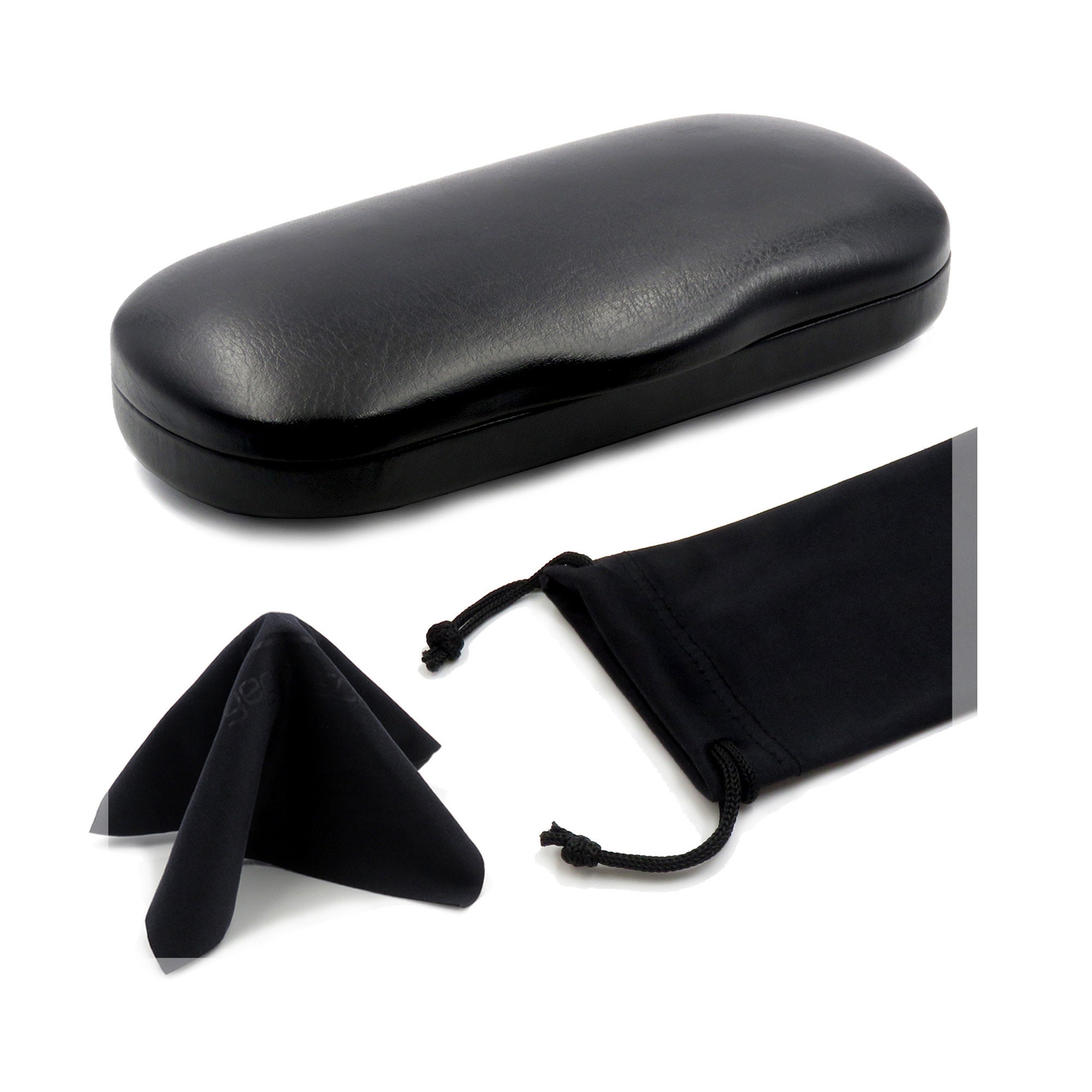 MyEyeglassCase Small Hard eyeglass case w/ drawstring pouch Etsy