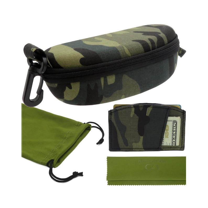 Sport Sunglasses Case With Inner Slim Wallet Semi Hard Etsy