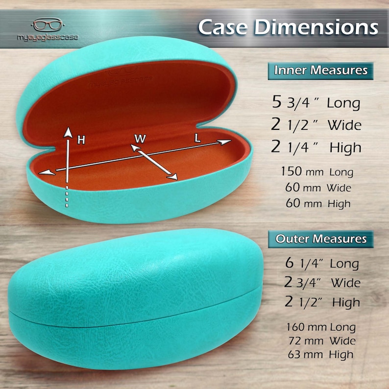 Myeyeglasscase Hard Sunglasses Case Large Glasses Holder W/ Etsy