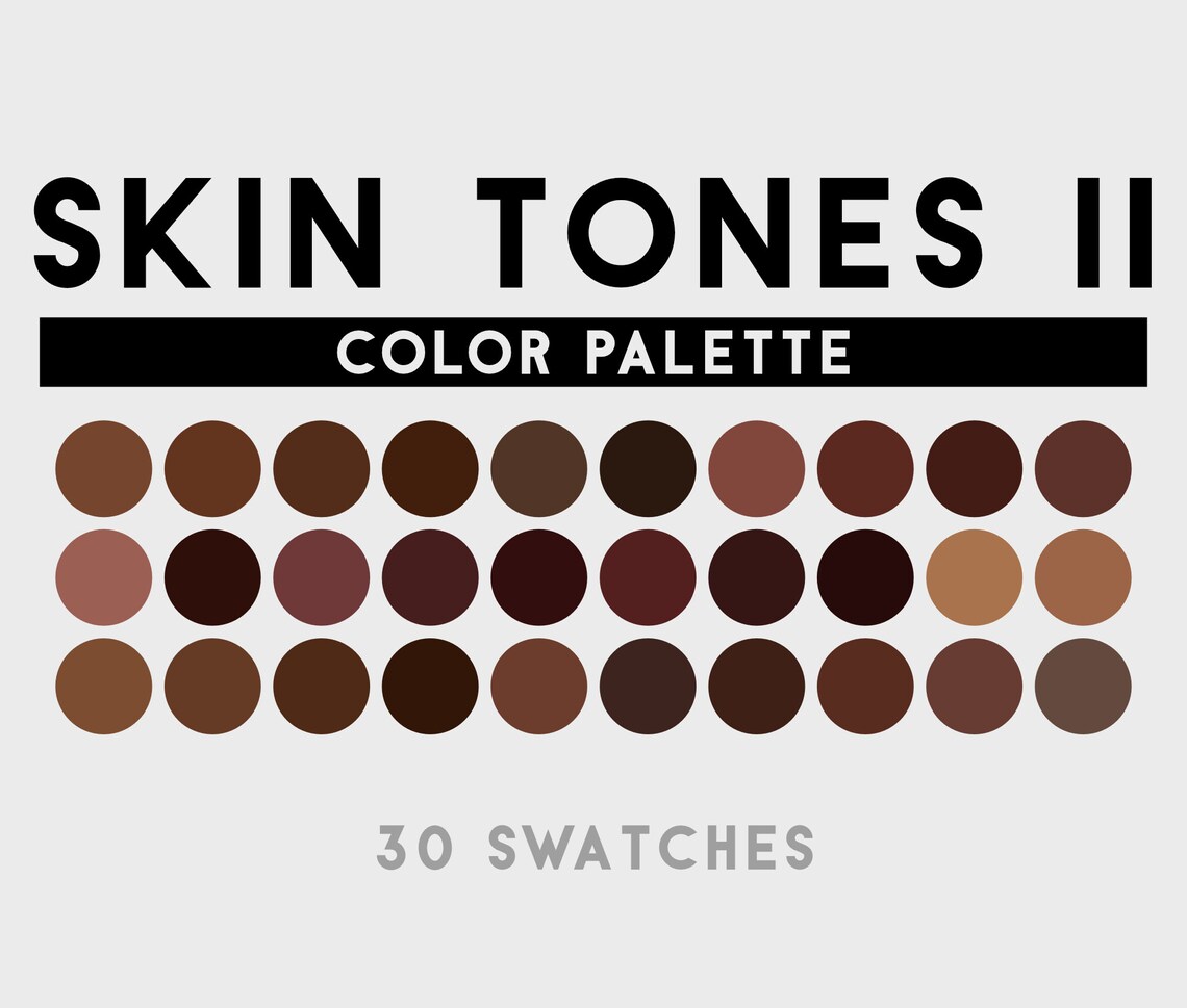 black skin color palette zbrush