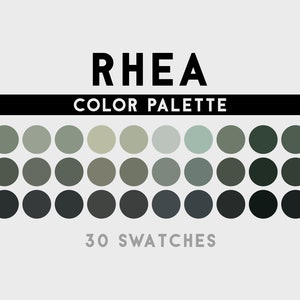 Rhea Color Palette For Procreate, Adobe Photoshop, Adobe Illustrator, Affinity Designer, Affinity Photo