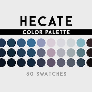Hecate Color Palette For Procreate, Adobe Photoshop, Adobe Illustrator, Affinity Designer, Affinity Photo