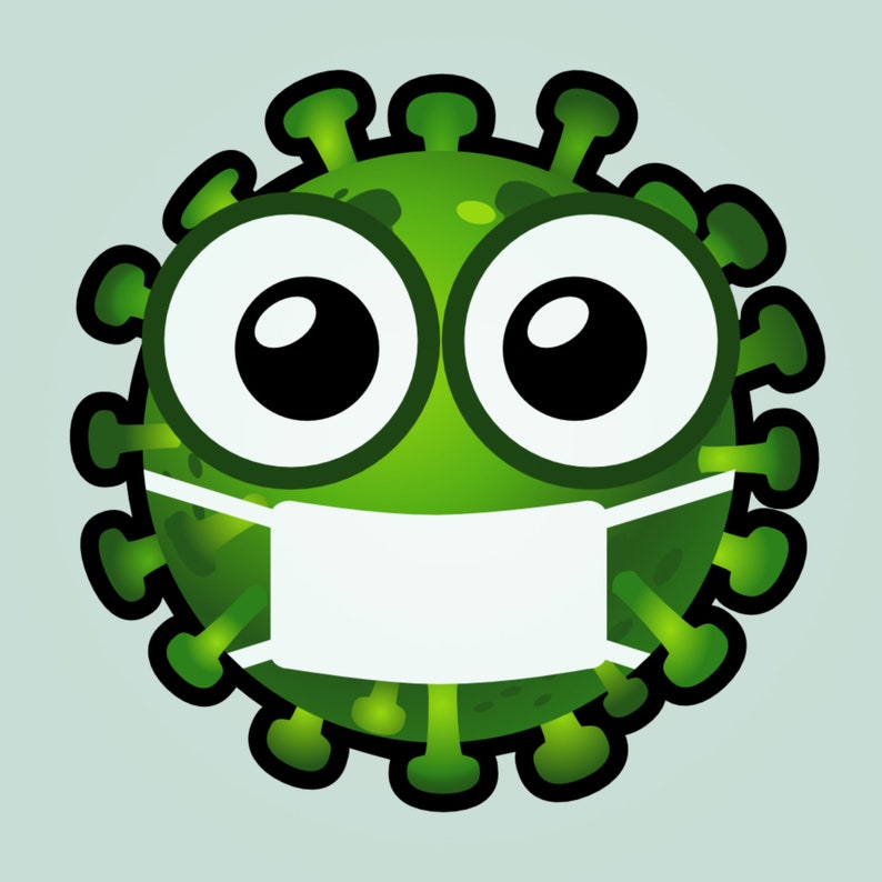 Virus Emoji SVG Set Digital Download | Etsy