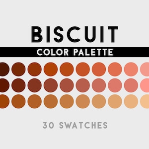 Biscuit Color Palette For Procreate, Adobe Photoshop, Adobe Illustrator, Affinity Designer, Affinity Photo