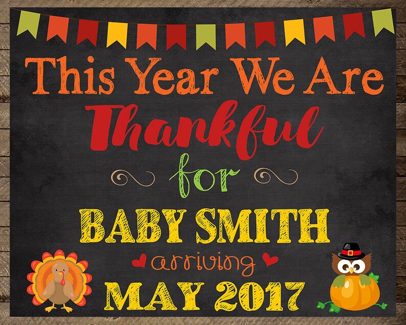 Thanksgiving Pregnancy Announcement Turkey Pregnancy Digital Etsy