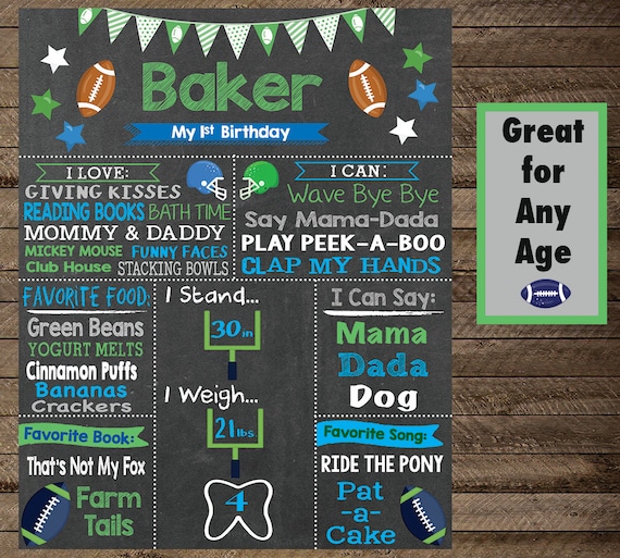 Jungen Geburtstag Tafel Zeichen Fussball Tafel Schild Fussball Etsy