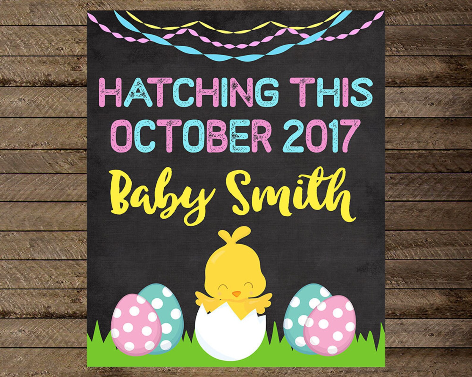 Easter Pregnancy Announcement Easter Baby Announcement Etsy
