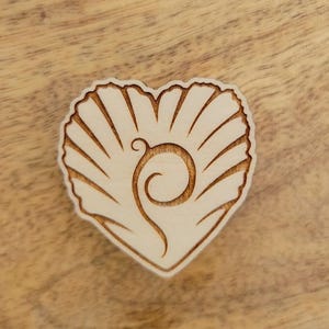 Wooden Seashell Car Vent Clip Diffuser, Hawaiian Scents, Pono Shell Creations