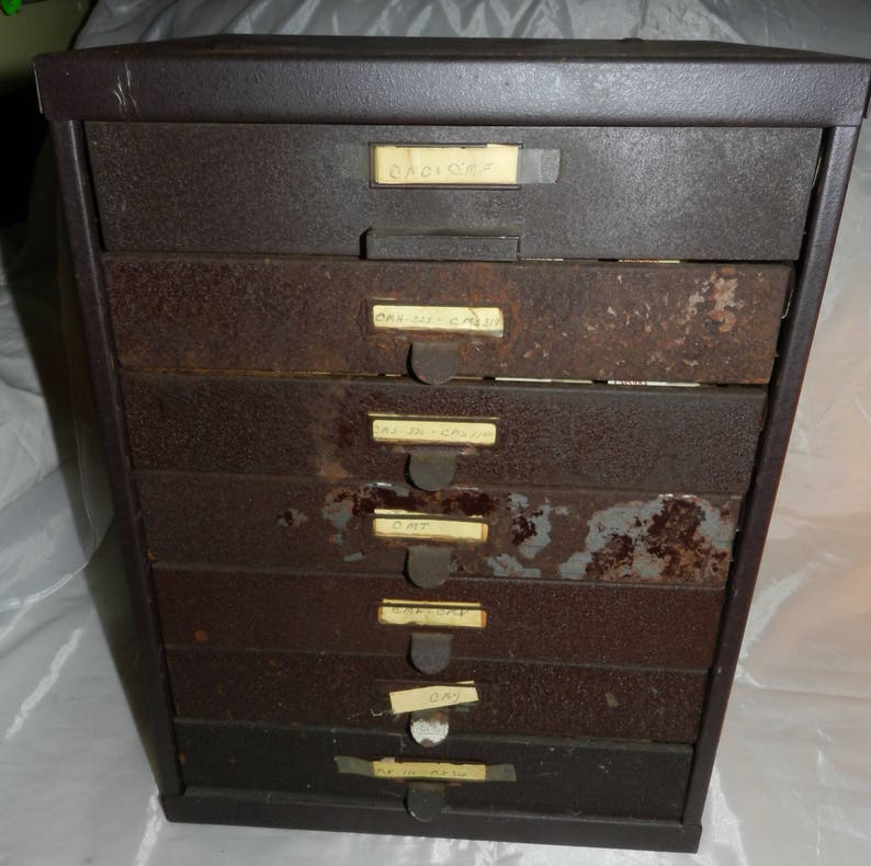 Watch Parts Cabinet Vintage 7 Drawer Watch Repair Etsy