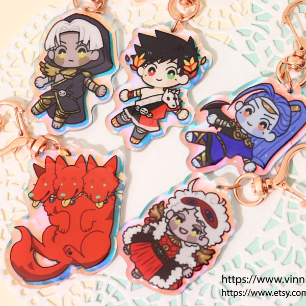 Hades Rainbow Acrylic Charms