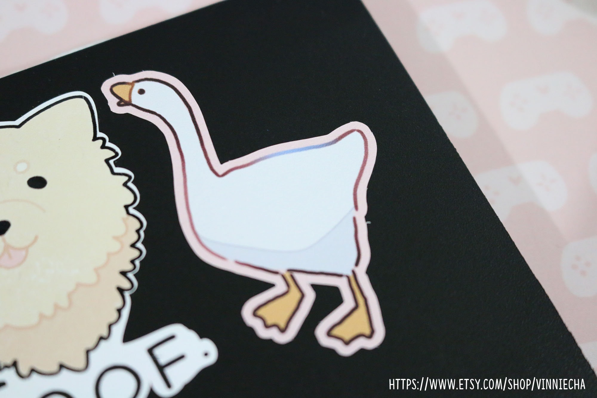 House House on X: Still very enamoured with the stickers that  @elloradatura made us for Untitled Goose Game's launch on Steam.    / X