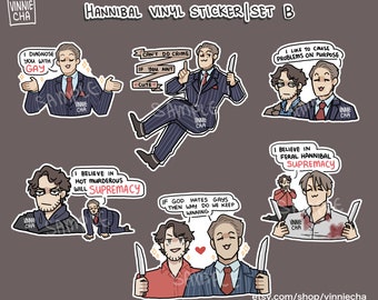 Hannibal Vinyl Stickers | Sticker Set B