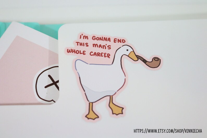 Untitled Goose Game Vinyl Stickers Set B Etsy Australia