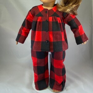 Buffalo plaid doll pajamas outlet