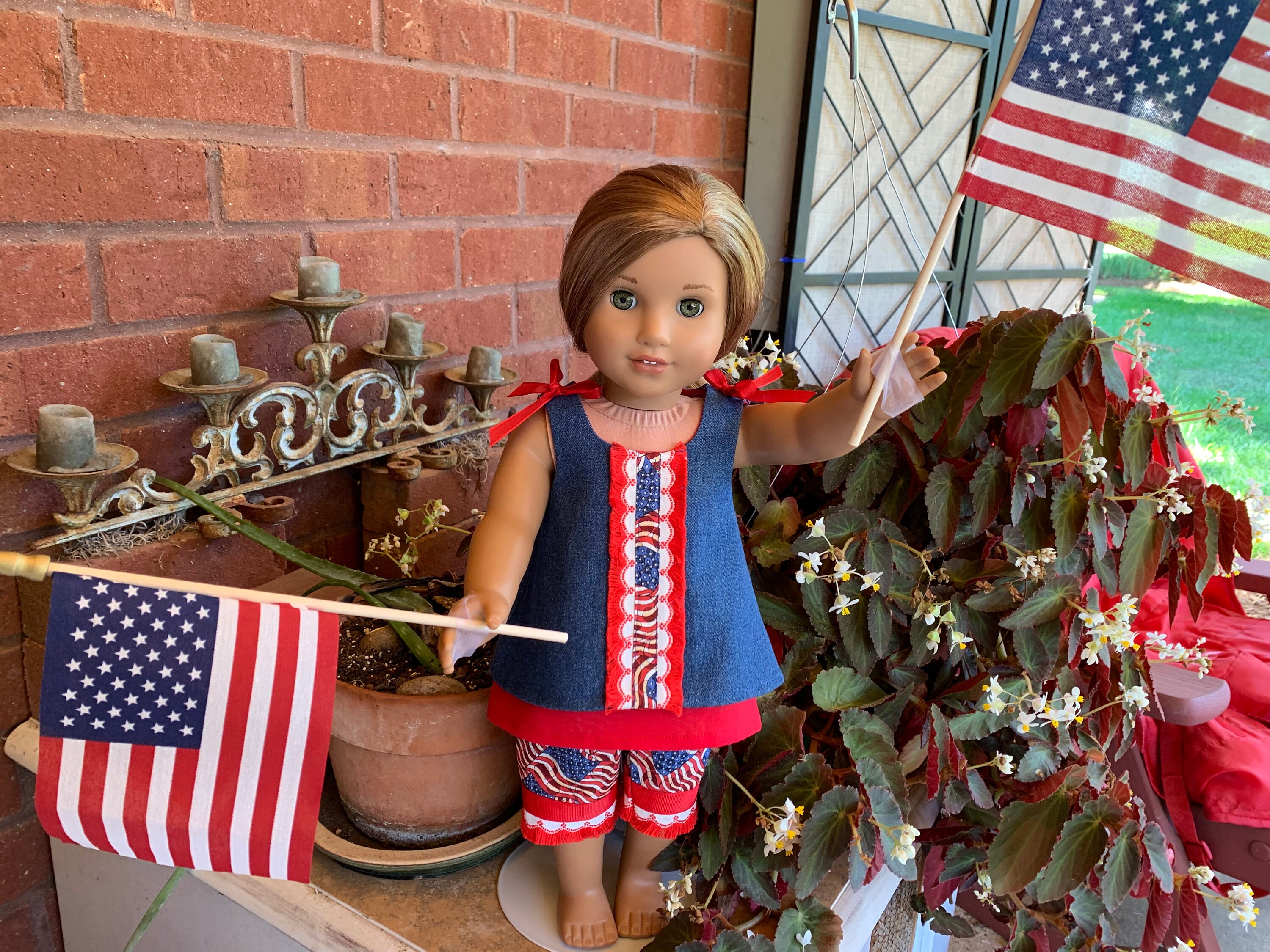 4th of July Dolls Outfit 3 Piece Fits 18 Inch Dolls | Etsy