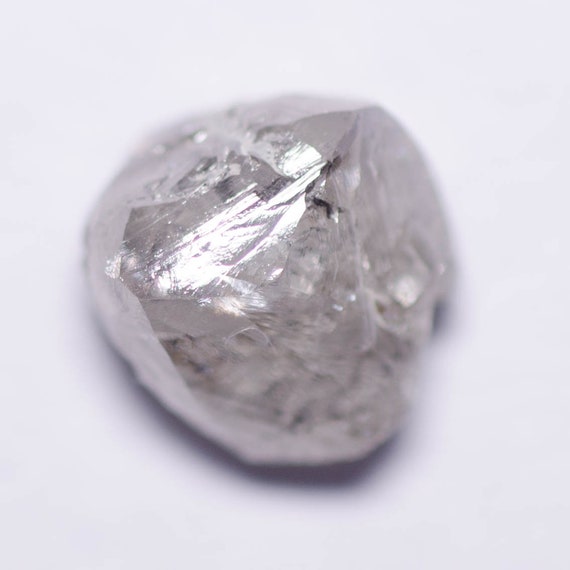 1.18 carat white rough diamond crystal