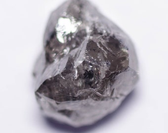 1.26 Quilates NEGRO DIAMANTE IRREGULAR Diamante Natural Áspero Sin tratar