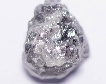 1.37 Quilates negro irregular diamante natural áspero sin tratar