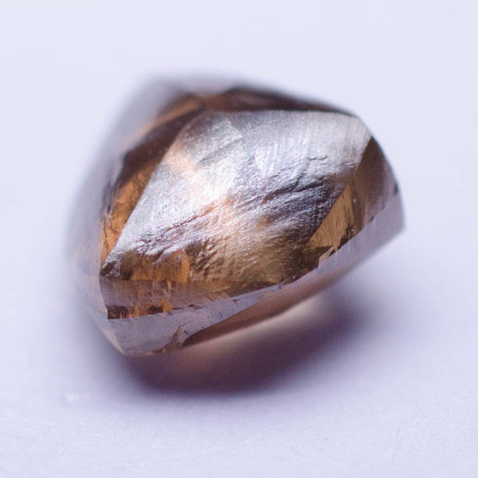 Diamant brut de 1,26 ct de couleur brune naturelle, Diamant brut scintillant sans conflit pour bague de fiançailles, diamant irrégulier unique