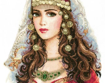 /"Light of my Eyes/" MAGIC NEEDLE Cross Stitch Kit WONDERFUL NEEDLE 90-03