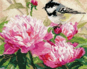 Cross Stitch Kit Peonies art 40-69